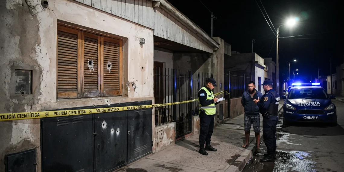 Balacera contra la vivienda de un trabajador de un casino virtual en Capital