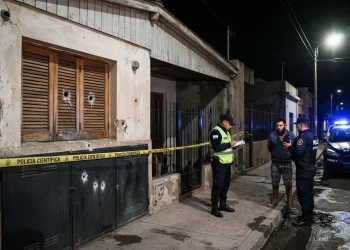 Balacera contra la vivienda de un trabajador de un casino virtual en Capital