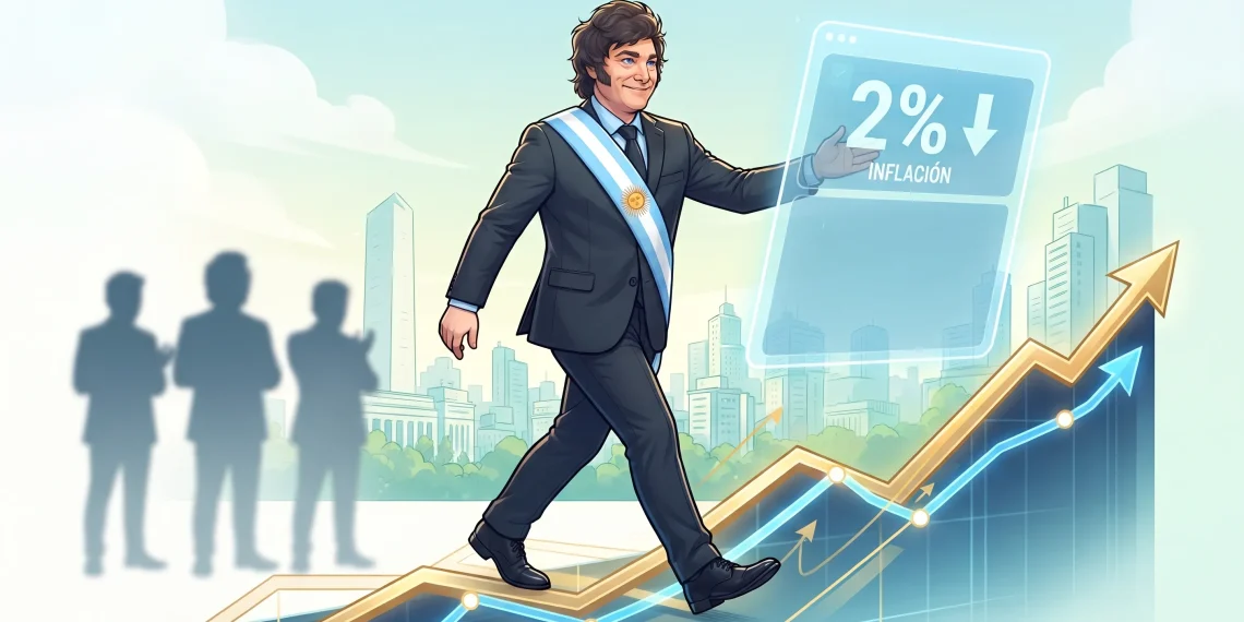 Indicadores económicos positivos impulsan la imagen del Presidente Javier Milei