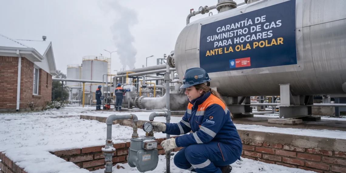 Ante la ola de frío, el Gobierno garantiza el suministro de gas para los hogares