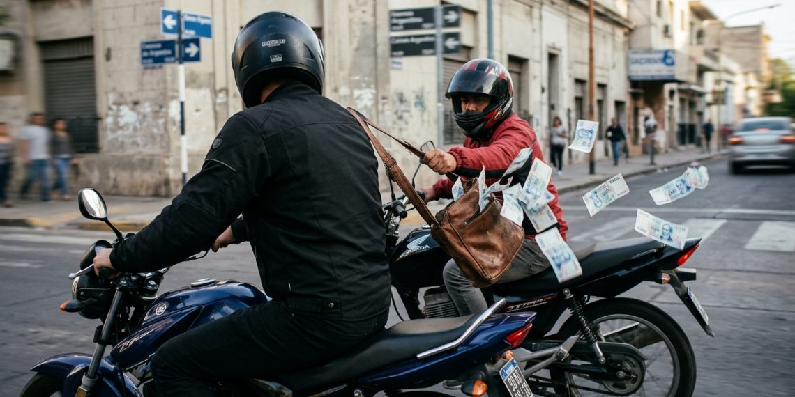 Emboscada en Chimbas: dos motochorros encañonaron a un cobrador y le robaron medio millón de pesos