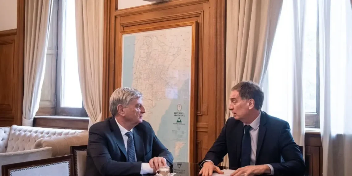 Diego Santilli recibió al gobernador de La Pampa, Sergio Ziliotto, para avanzar en acuerdos clave