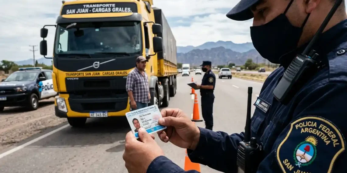 Camionero de Sarmiento fue descubierto con un carnet falso y destapó una red nacional de venta de documentos truchos
