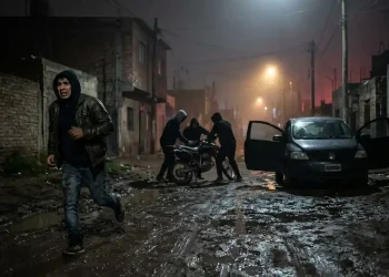 Violento asalto en Rawson: pidió un DiDi moto, tres delincuentes lo emboscaron en la calle y le dispararon al escapar