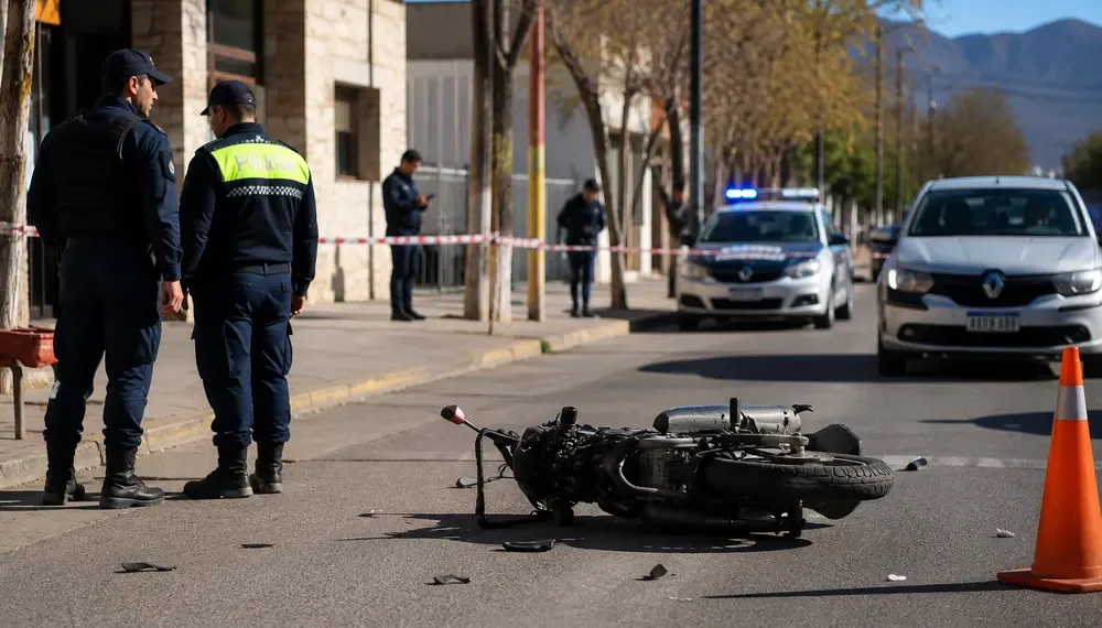 Tragedia en Jáchal: murió un peatón de 77 años tras ser atropellado por una moto en pleno centro