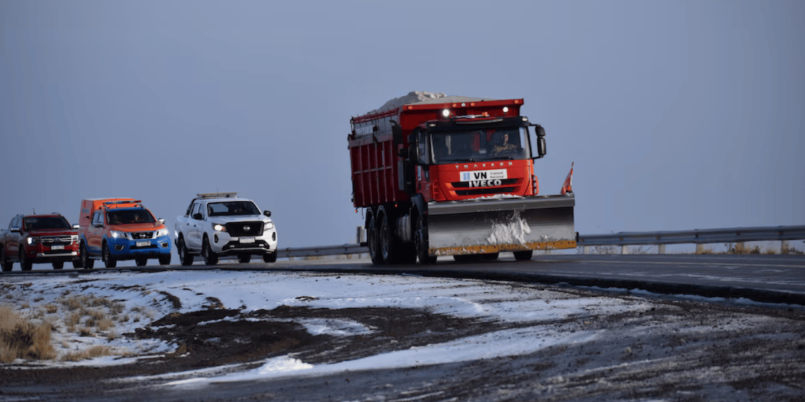 Refuerzan el operativo para mantener transitables las rutas nacionales durante el invierno