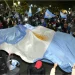Operativos de la Policía de San Juan tras el triunfo de la Selección