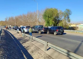 Emilio Baistrocchi protagonizó un choque en cadena sobre la avenida de Circunvalación