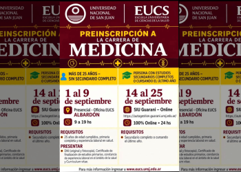 Abren las preinscripciones para la carrera de Medicina en la UNSJ: fechas, requisitos y modalidades