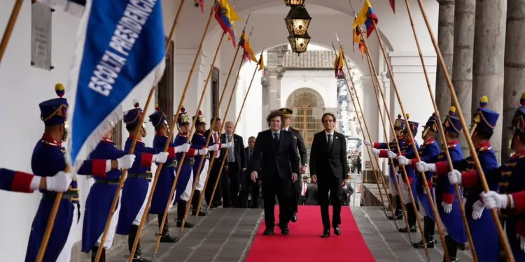 Reunión bilateral en Quito: Javier Milei y Daniel Noboa fortalecieron la agenda de trabajo entre Argentina y Ecuador