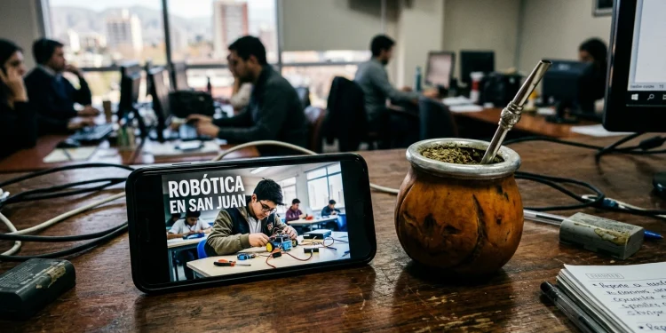 La robótica y la programación ganan terreno en los departamentos mineros de San Juan