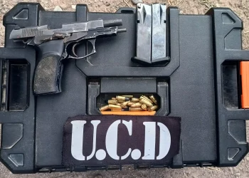 Detuvieron en Chimbas a un sujeto armado con una pistola Bersa y varias dosis de cocaína