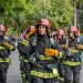 Agentes policiales y vecinos rescataron a una familia tras el incendio de una vivienda en Rawson