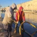 Caos vehicular y anegamientos en Chimbas: desbordó una acequia en calle Centenario e inundó la YPF sobre Ruta 40