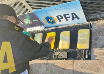 Operativo antidrogas de la Policía Federal en San Juan: incautaron más de seis kilos de cocaína y detuvieron a cuatro personas
