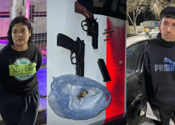 Procedimiento de alto riesgo en Chimbas: cayó una pareja con dos armas de fuego y balas ocultas bajo el huevito de un bebé
