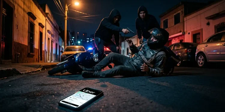 Inseguridad en Rawson: emboscaron a punta de pistola a un chofer de Uber y le robaron su moto en el Barrio La Estación