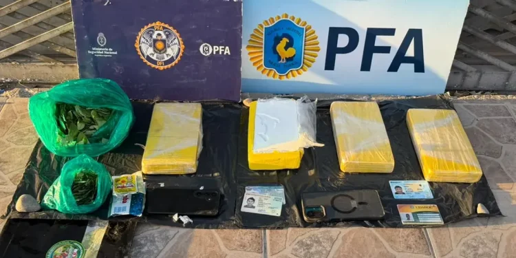 Golpe al narcotráfico en San Juan: cuatro detenidos y seis kilos de cocaína secuestrados en allanamientos de la Policía Federal
