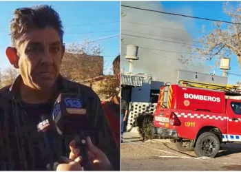 Desesperante testimonio tras el incendio en Rawson: «Me he quemado hasta el pelo intentando apagar el fuego, perdimos todo»