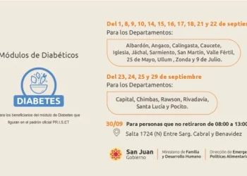 Comienza la entrega mensual de módulos alimentarios para personas con diabetes: conocé el cronograma en San Juan