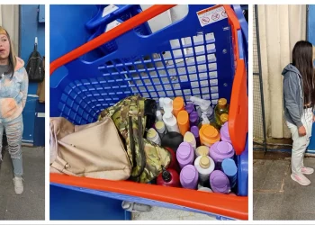 Sorprendidas en Flagrancia: tres jóvenes intentaron llevarse más de $350 mil en shampoo y enjuague de un hipermercado