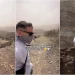 Furor en redes: un influencer estadounidense subió a la montaña sanjuanina para vivir en carne propia su primer Zonda