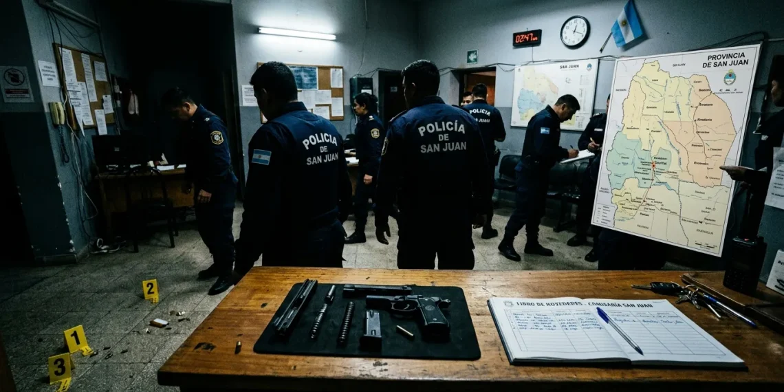 Conmoción en Rivadavia: un policía manipulaba su arma en la guardia de la Comisaría 34ª y baleó por la espalda a una compañera