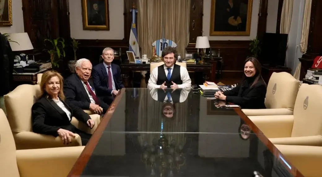 Javier Milei y Sandra Pettovello recibieron en Casa Rosada al premio Nobel de Economía James Heckman