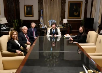 Javier Milei y Sandra Pettovello recibieron en Casa Rosada al premio Nobel de Economía James Heckman
