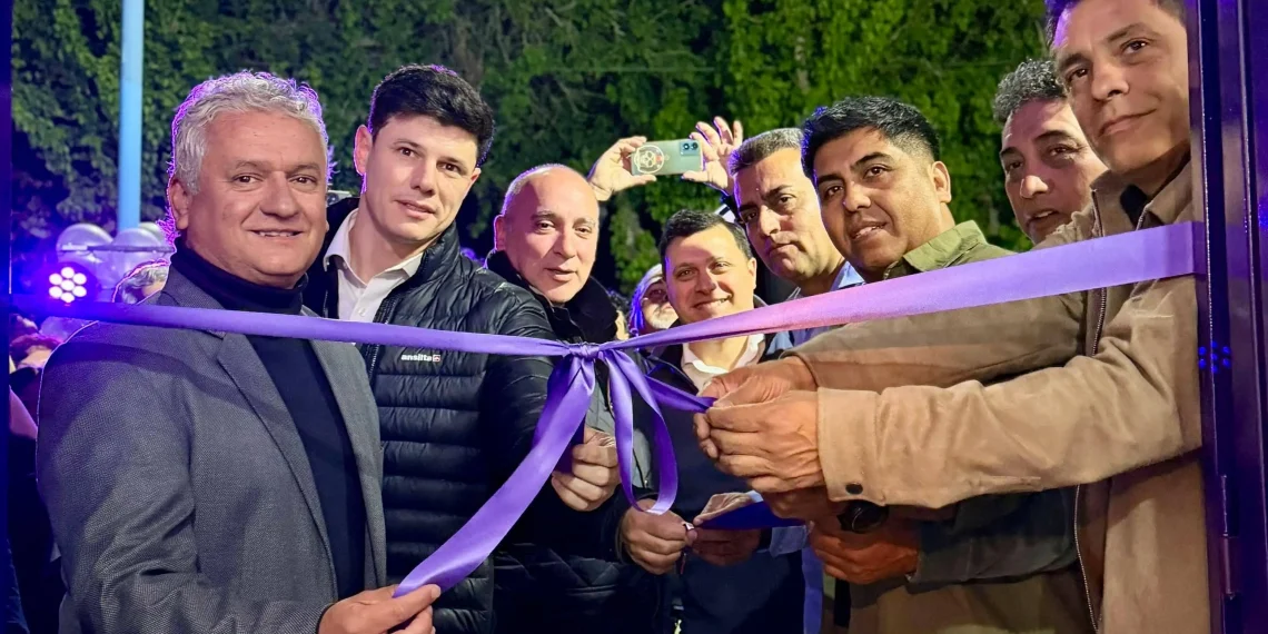 Expansión territorial: La Libertad Avanza inauguró su sede partidaria en Albardón y apuntó contra el gasto municipal