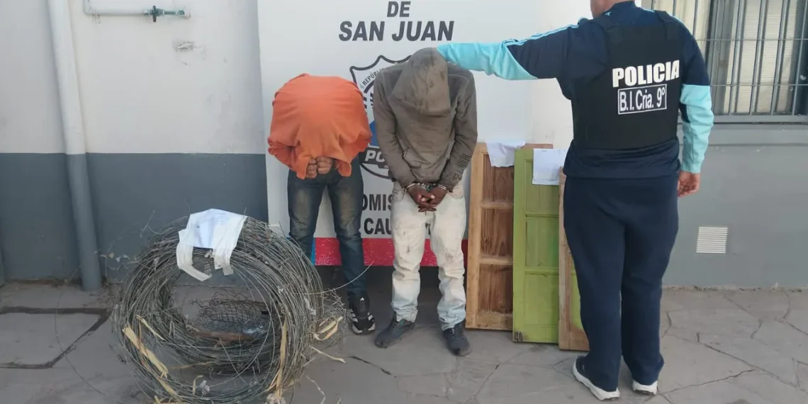 Desvalijaron una casa en refacción en Caucete y cayeron tras una serie de allanamientos en Villa Santa Isabel