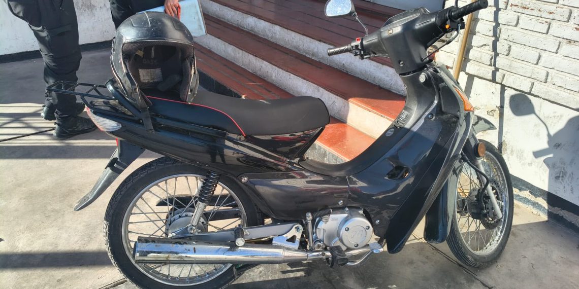 Pocito: el Comando Sur recuperó una moto robada bajo la modalidad falso viaje de Uber