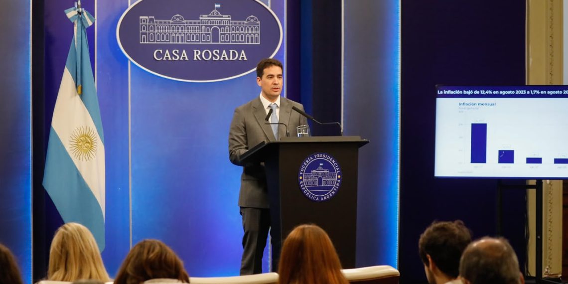 El Gobierno celebró la inflación del 1,7% en agosto y afirmó que las desregulaciones superaron las 17.100 medidas