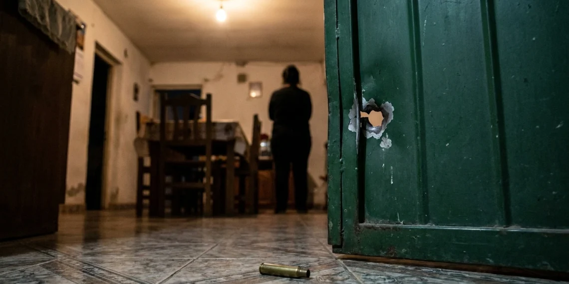 Ataque a balazos y terror en Chimbas: dispararon contra el frente de una vivienda y el proyectil terminó dentro del comedor