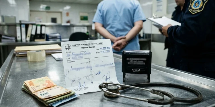 Escándalo en el Hospital Rawson: atraparon a un falso enfermero que cobraba por turnos y vendía recetas con sello trucho