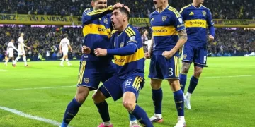 Ventaja xeneize en La Bombonera: Boca superó 1-0 a San Pablo con gol de Miguel Merentiel y viajará con margen a Brasil