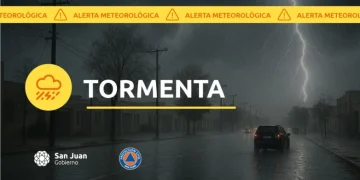 Alerta amarilla por fuertes tormentas, granizo y ráfagas para la tarde y noche de este lunes en San Juan