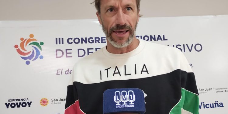 José Meolans en San Juan: disertó en el Congreso de Deporte Inclusivo y elogió el momento de la natación argentina