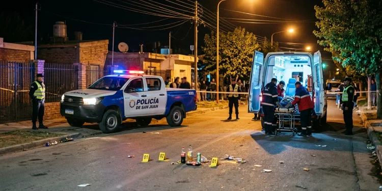 Violenta discusión en Albardón: tomaba alcohol con una amiga, un sujeto intervino y lo apuñaló en la pierna