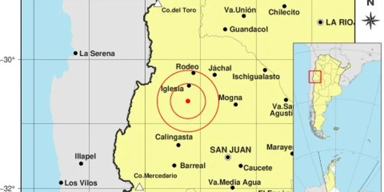 Sismo de magnitud 3,5° sacudió la noche sanjuanina: tuvo epicentro en Iglesia y leve percepción en la Ciudad