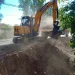 Obras de mitigación en Pocito y Santa Lucía: encauzan bajadas de creciente, limpian drenes y colocan disipadores