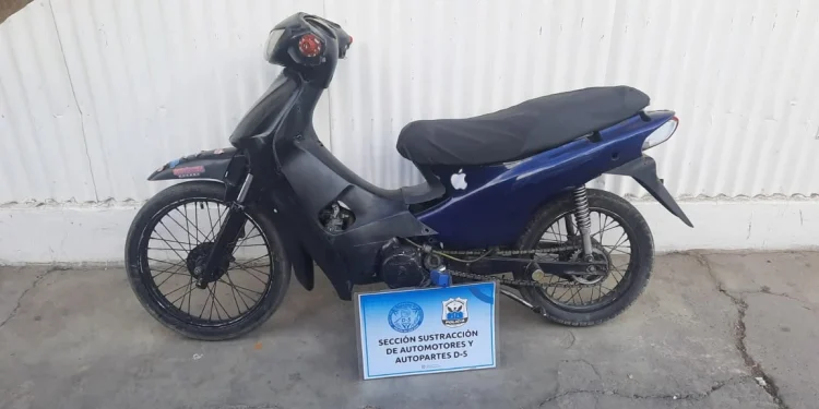 Operativo de la Brigada D-5 en Pocito: secuestraron una moto sin patente y con los números de cuadro limados