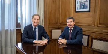 Marcelo Orrego se reunió con Diego Santilli en Casa Rosada: la reactivación del tramo II de la Ruta 40 en el centro de la agenda