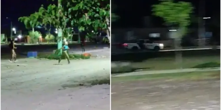 Batalla campal en La Bebida: lluvia de piedras, detonaciones, un patrullero destrozado y un menor de 14 años detenido